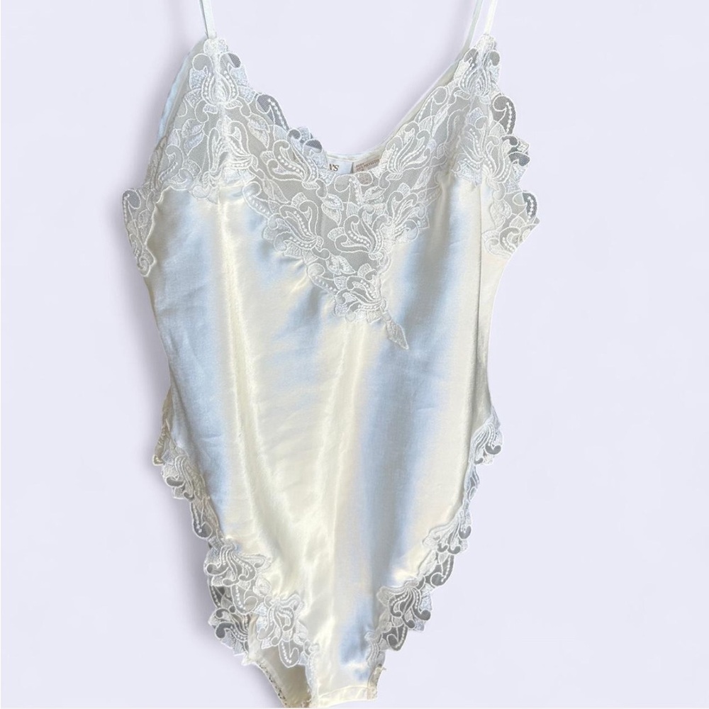Vintage Victoria's Secret Gold Label Bridal Teddy